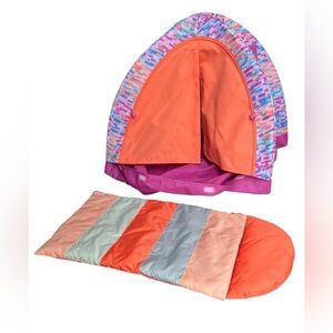 American Girl S'More Fun Camping tent and sleeping bag for 18 inch Dolls